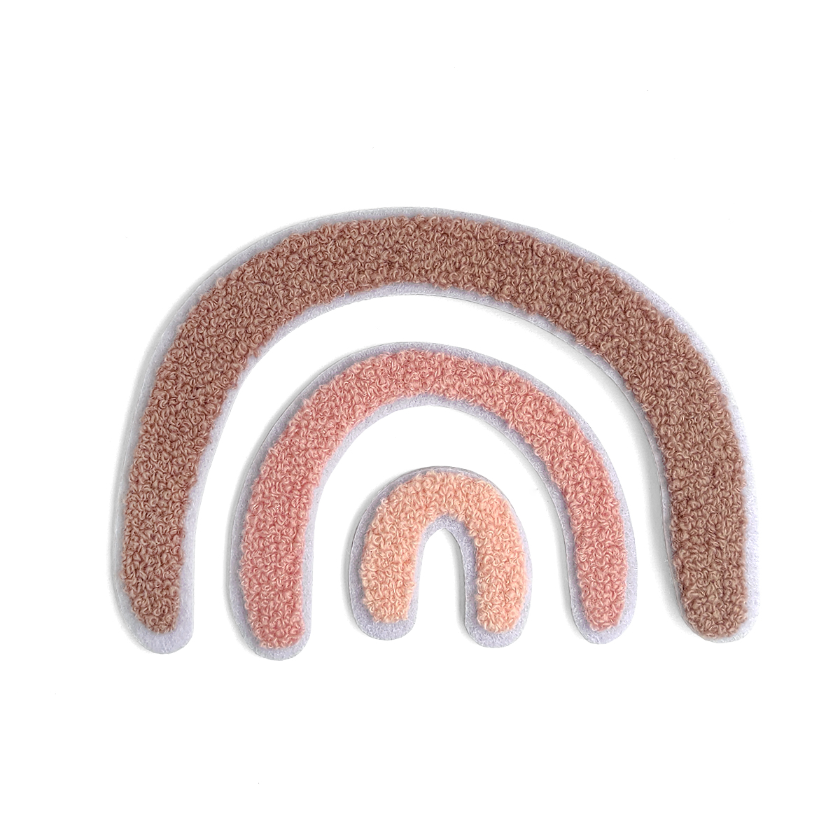 PARCHE termoadhesivo “chenille rainbow pink” – 2 tamaños
